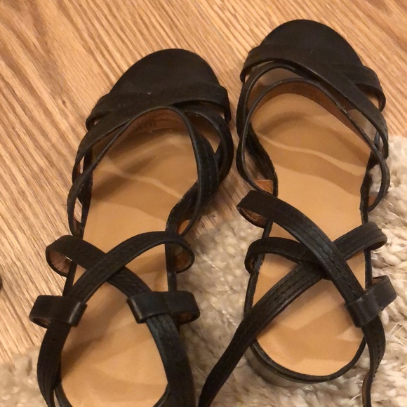 Coach Terry Black Leather Sandals Size 6.5 - Picture 9 of 10